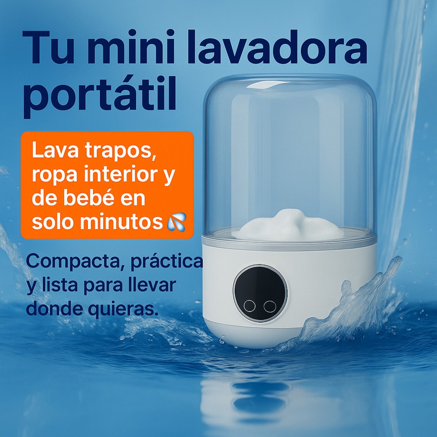 Mini lavadora portátil – EasyClean™