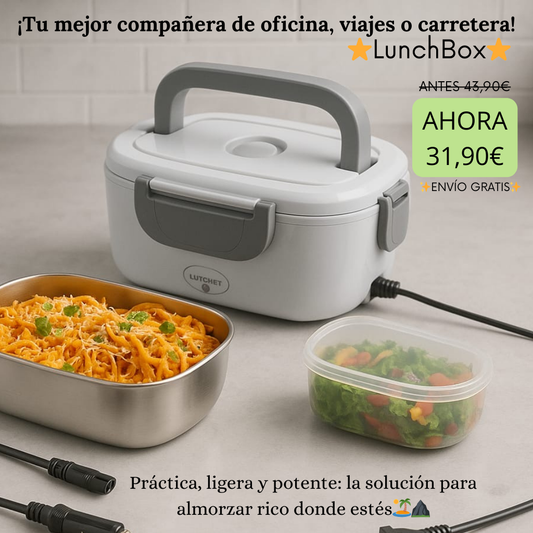 Fiambrera eléctrica 2 en 1 de acero - LunchBox
