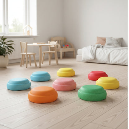 PlaySteps™ – Bloques de Equilibrio Multicolor (Tipo Stepping Stones)