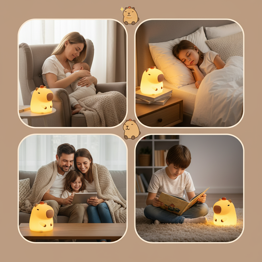 Collage mamá bebé niña durmiendo