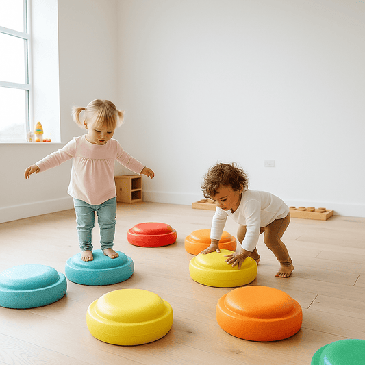 PlaySteps™ – Bloques de Equilibrio Multicolor (Tipo Stepping Stones)