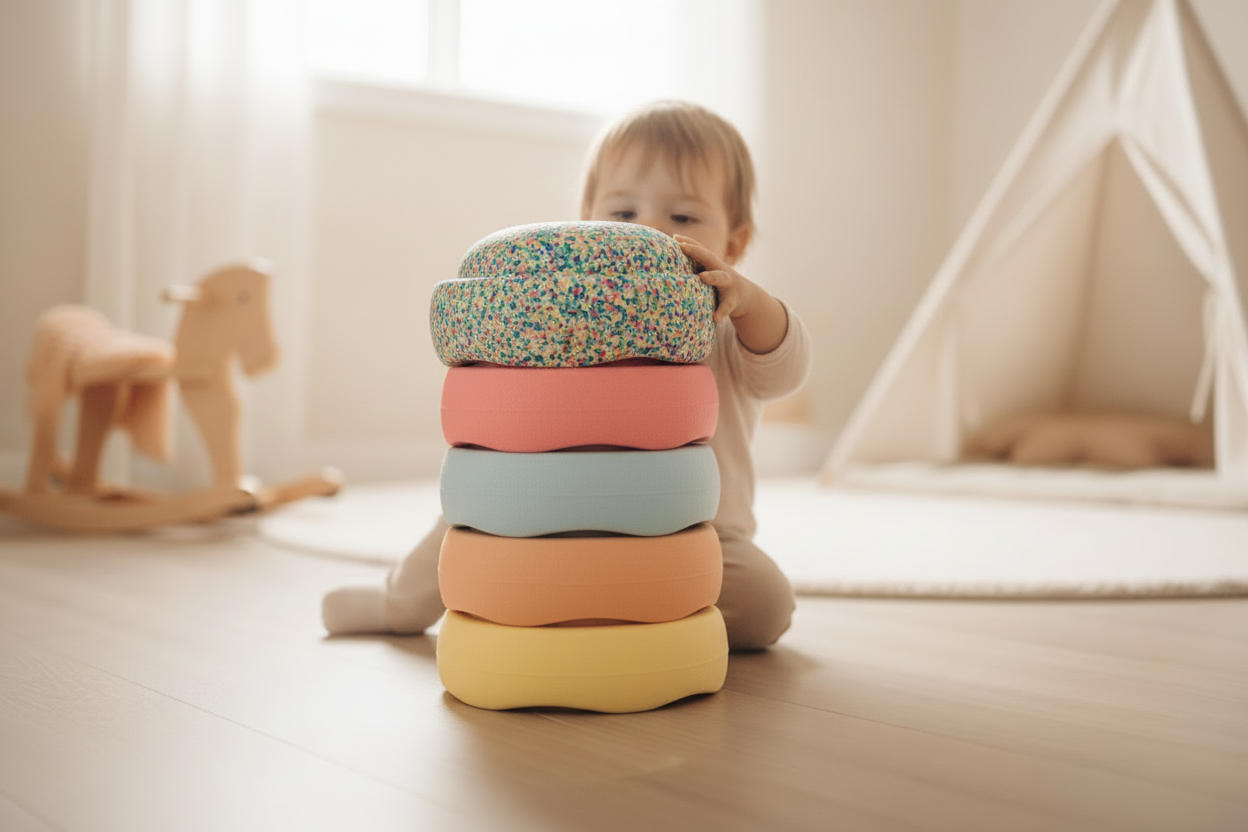 Lifestyle bloques confeti arriba