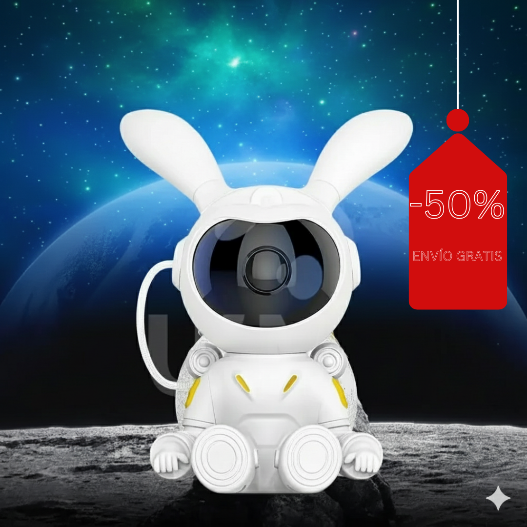 CosmoBunny™ – Proyector Astronauta  Luz Galaxy