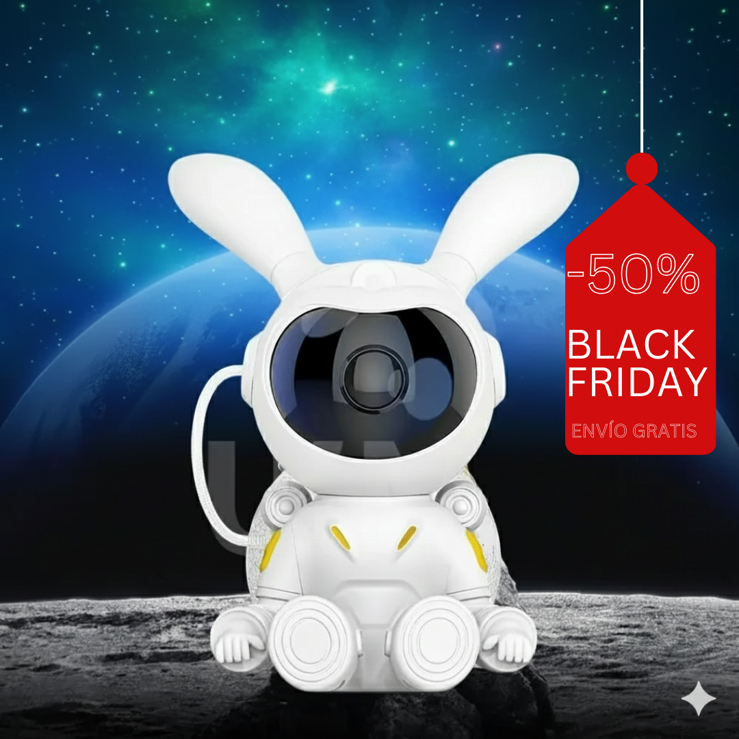 CosmoBunny™ – Proyector Astronauta  Luz Galaxy