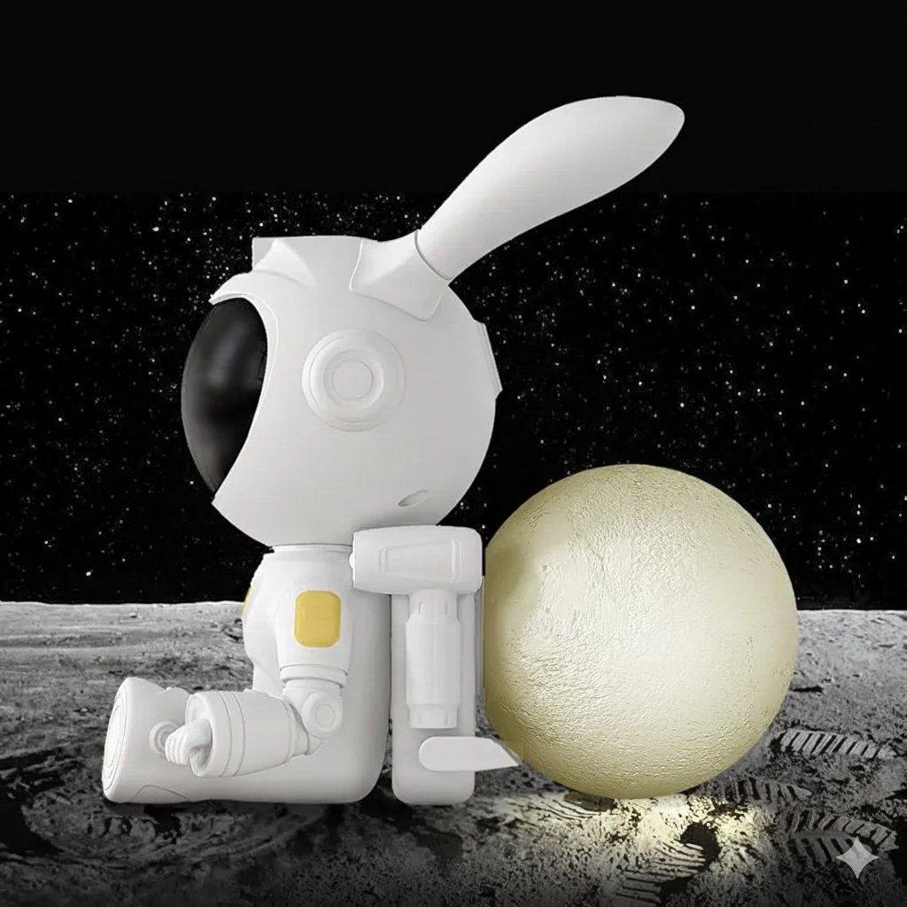 CosmoBunny™ – Proyector Astronauta  Luz Galaxy