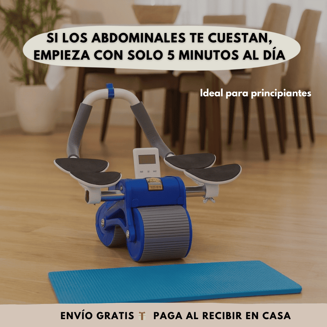 AbRoller Pro™ – Rodillo abdominal asistido con auto-retorno para fortalecer tu core