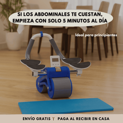 AbRoller Pro™ – Rodillo abdominal asistido con auto-retorno para fortalecer tu core