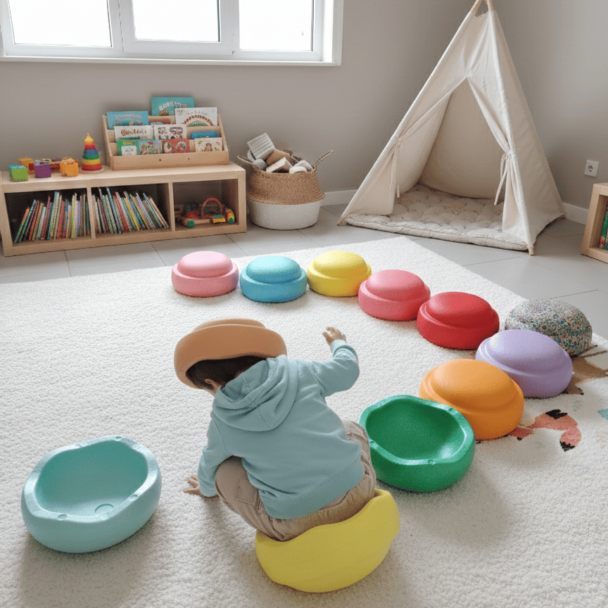 PlaySteps™ – Blocchi di equilibrio multicolori (tipo Stepping Stones)